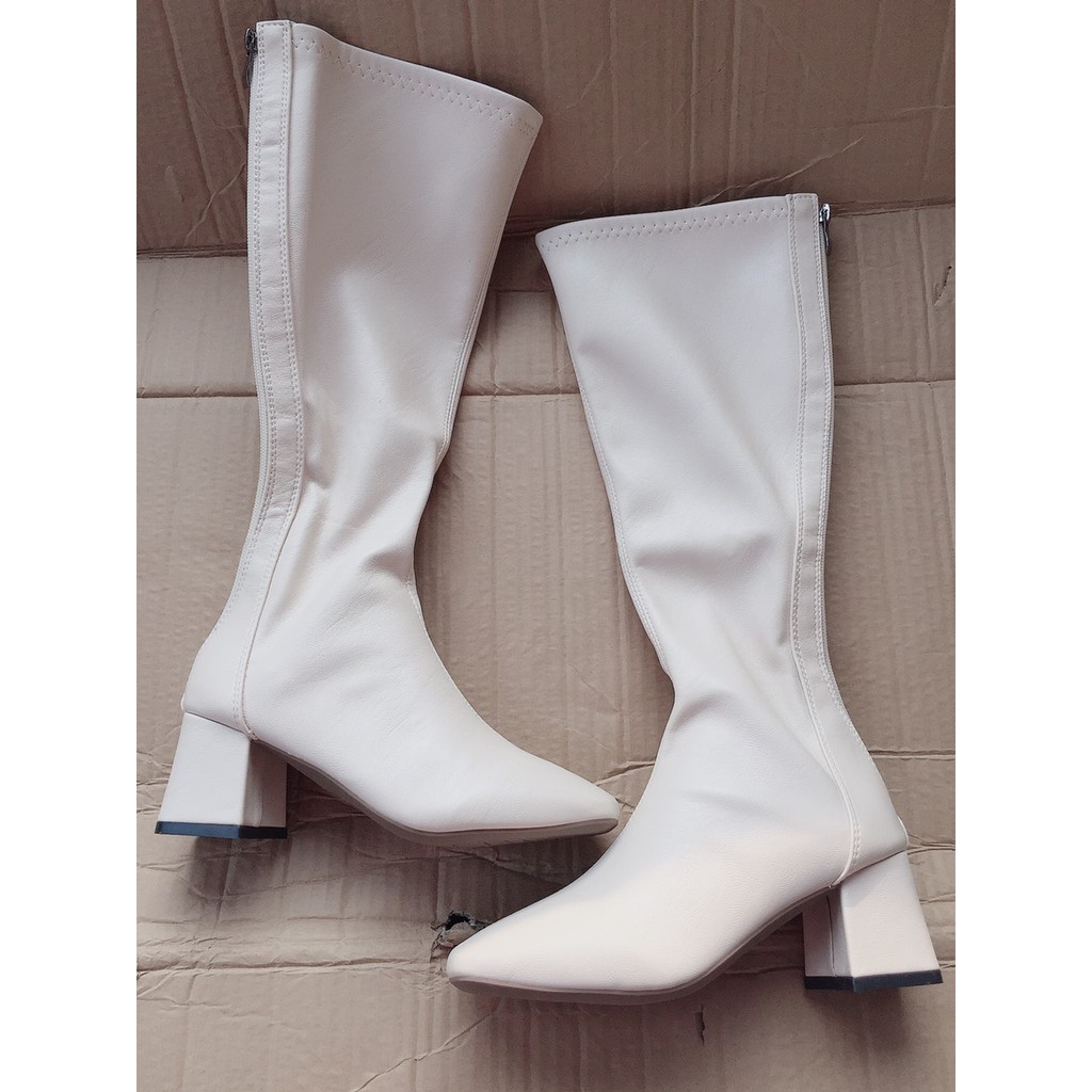 Bốt Đùi Da Mờ Khoá Sau Gót Vuông 5p Cao Cấp – SuBim.Store – Gót 5p, khoá sau | BigBuy360 - bigbuy360.vn