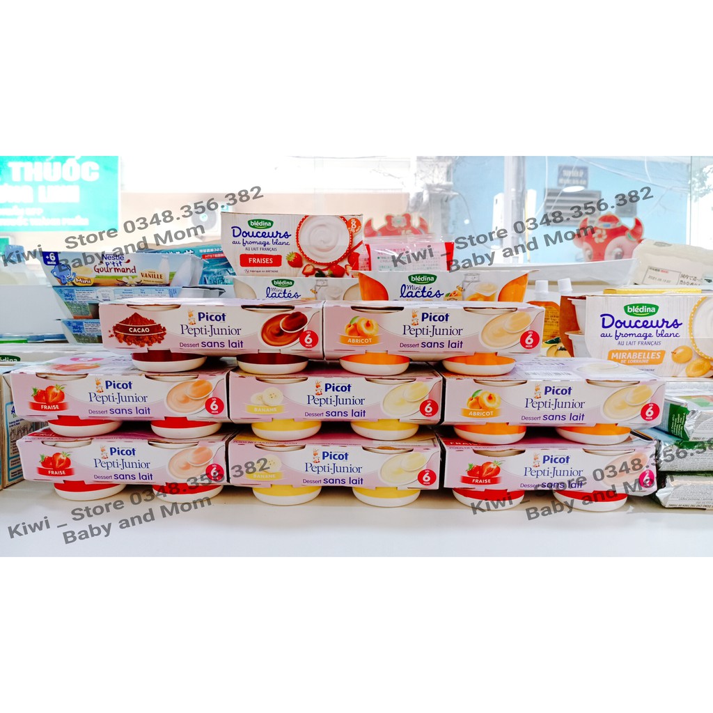 Váng gạo Picot Pepti-Junior Pháp vỉ 4 hộp x 100gr cho bé 6m
