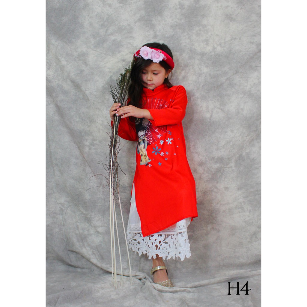 ÁO DÀI BÉ GÁI SIZE 6 ĐẾN SIZE 10 TUỔI