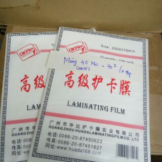 màng ép plastic 45mic A4