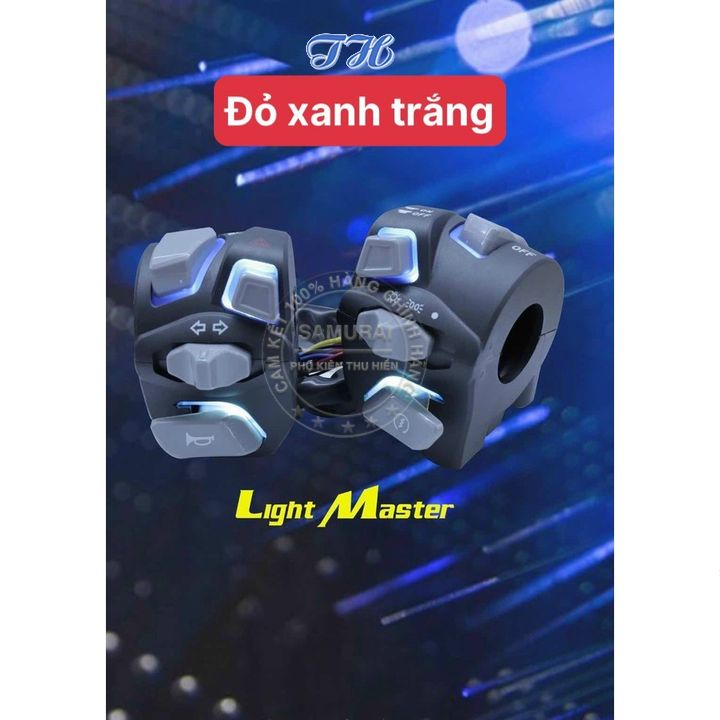 Cùm Công Tắc Led Light Master Sonic, Satria, Raider, Ex150 2019, Ex155, Vario, MSX, Sirius, Wave nhỏ