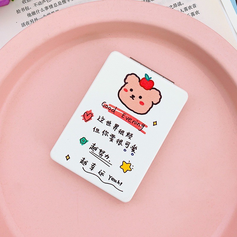 Gương Cầm Tay Mini Đậy Nắp