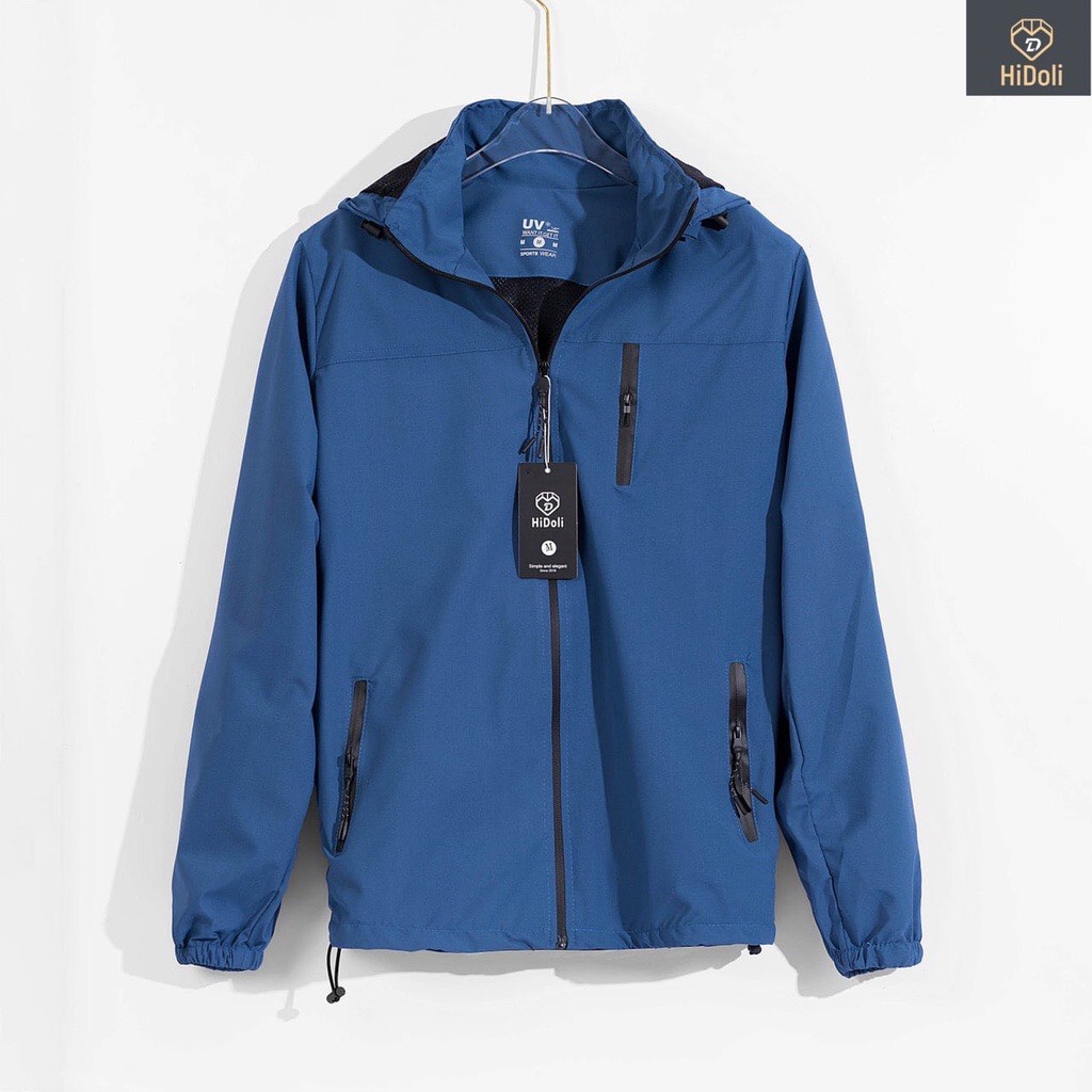 [HÀNG LOẠI ĐẸP] Áo khoác gió nam nữ unisex tráng bạc có mũ tháo rời, chống nước chống nắng cản gió Top Menswear