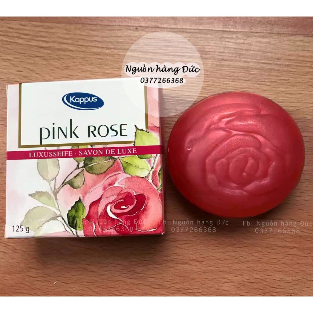 Xà phòng tắm Kappus Pink Rose 100% tinh chất hoa hồng tự nhiên - Nguồn hàng Đức