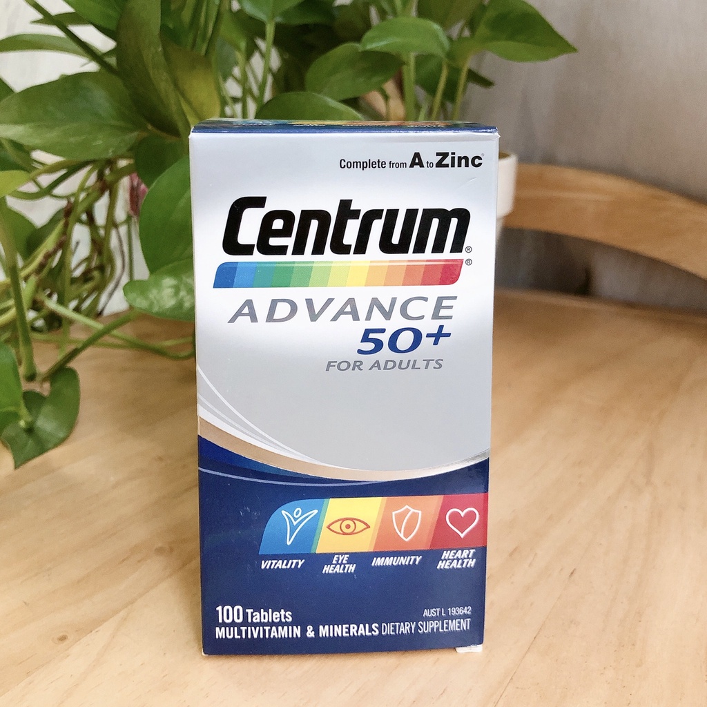 Vitamin Tổng Hợp Cho Người Trên 50 Tuổi Centrum Advance 50+ For Adults 100 viên