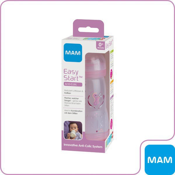 Bình sữa chống đầy hơi Mam Đức 160ml &amp; 260ml &amp; 320ml