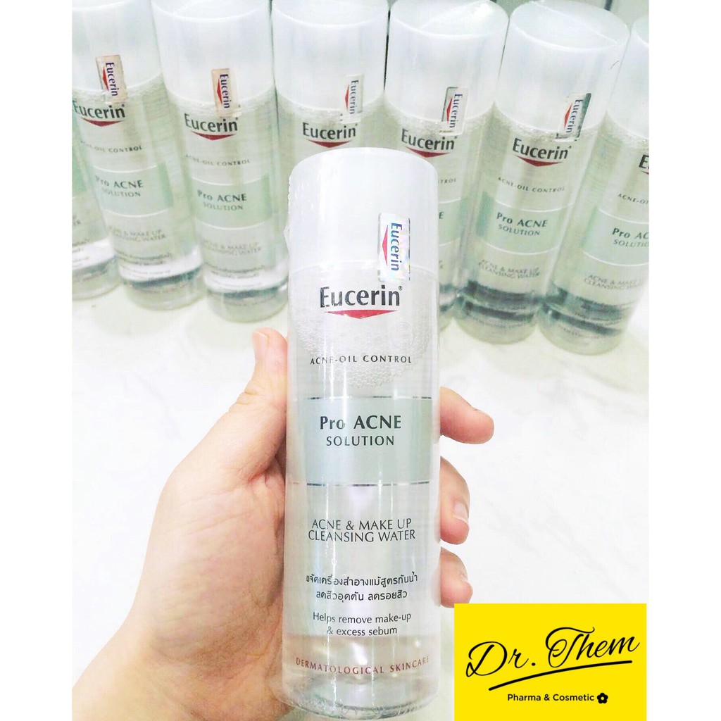 Nước Tẩy Trang Cho Da Dầu Mụn Eucerin Pro Acne Solution Acne & Make Up Cleansing Water 125ml-200ml Proacne | BigBuy360 - bigbuy360.vn
