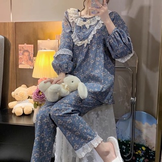 Đồ bộ - Đồ ngủ thu đông hoa nhí vintage freesize nhiều mẫu
