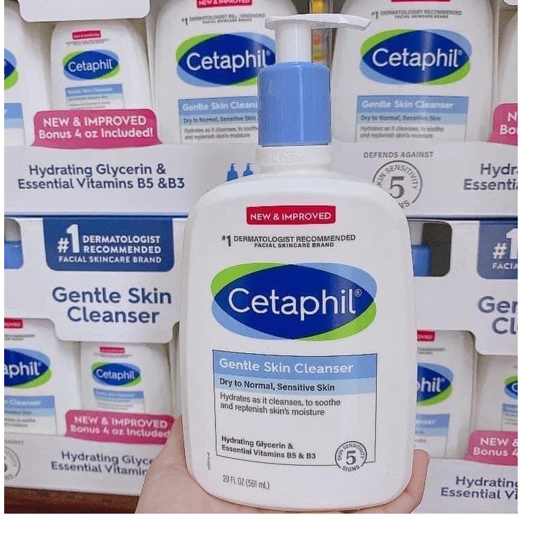 Sữa rửa mặt Gentle Skin Cleanser Cetaphil 118ml - 125ml  591 ml