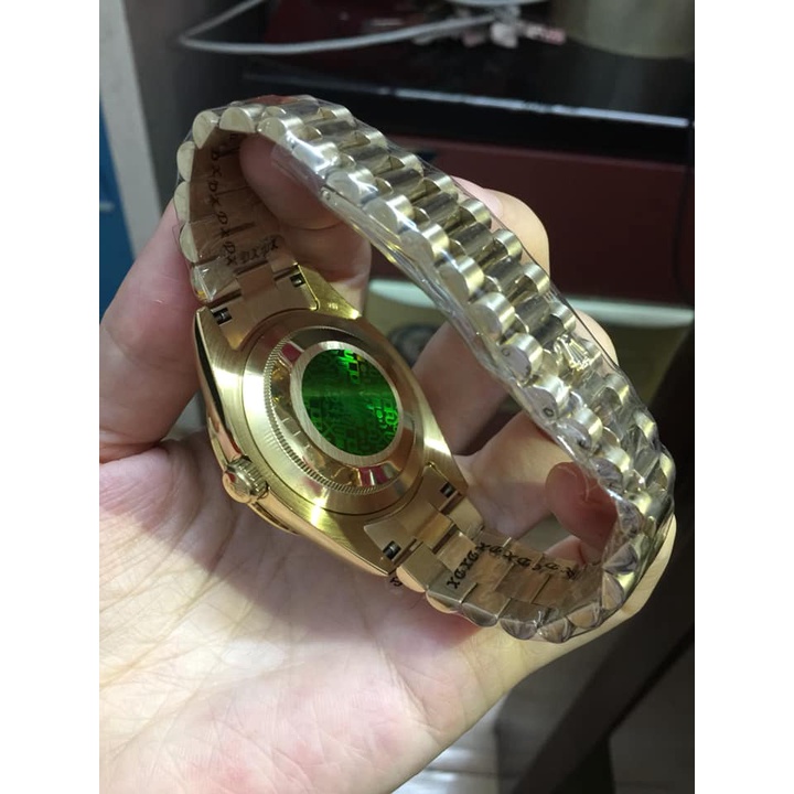 Đồng hồ Nam Rolex máy nhật day date dòng cơ Automatic size 41mm vàng