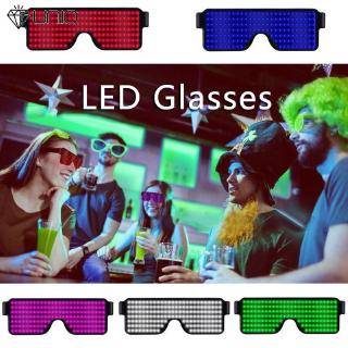 Kính tích hợp đèn LED 8 chế độ UNIO cổng cắm sạc USB dùng trong các bữa tiệc
