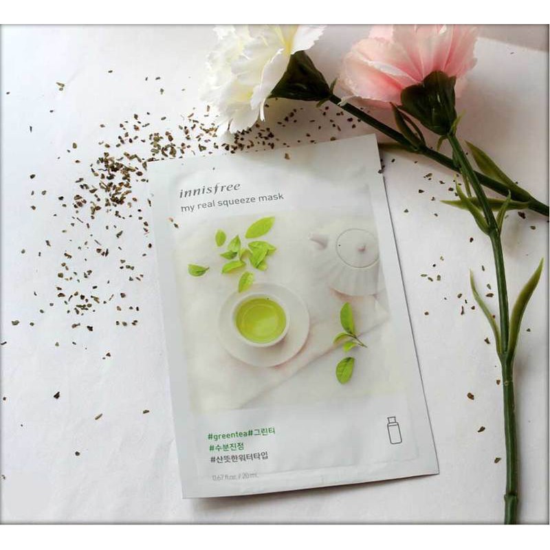 Mặt Nạ Innisfree My Real Squeeze Mask Green Tea 20ml 8809612867238