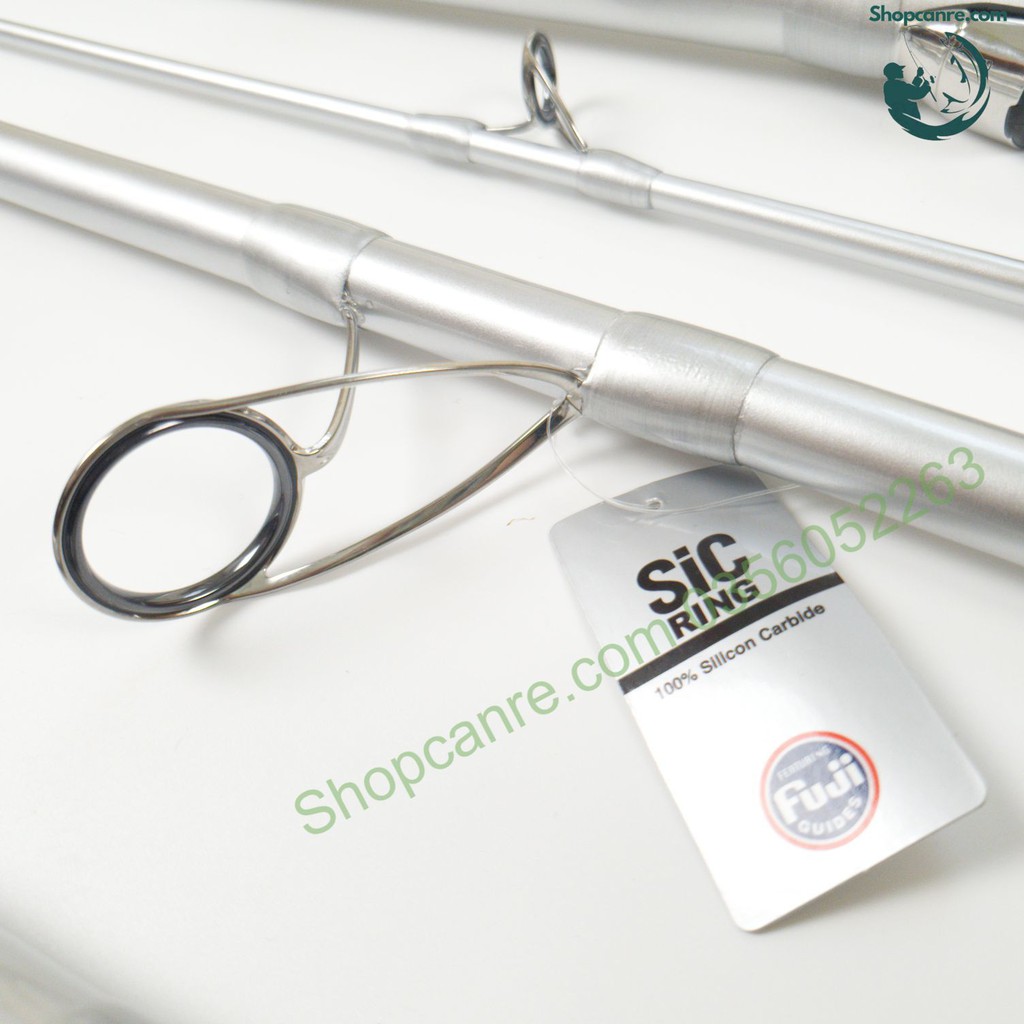 Cần câu cá 3 khúc shimano Spinpower bạc 425 BX AX