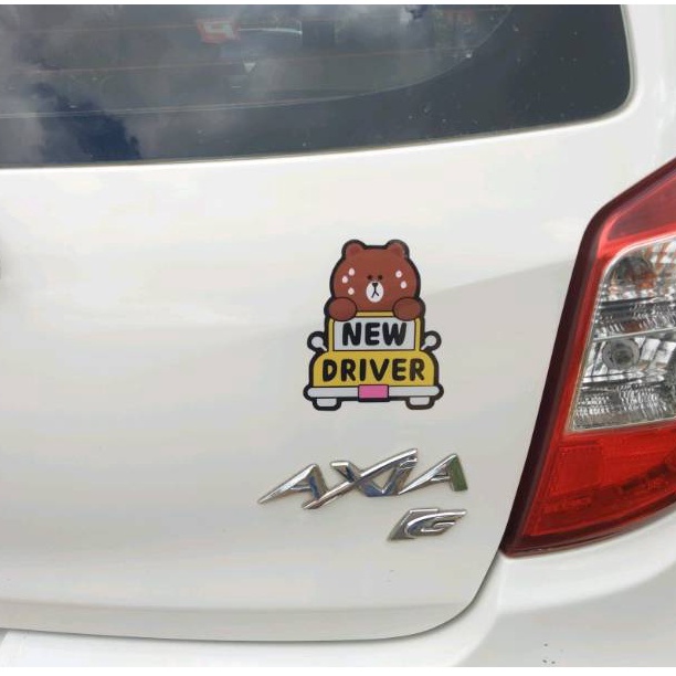 Miếng Dán Phản Quang Họa Tiết Hoạt Hình Baby In Car Baby On Board Dễ Thương Trang Trí Thân Xe / Xe Hơi