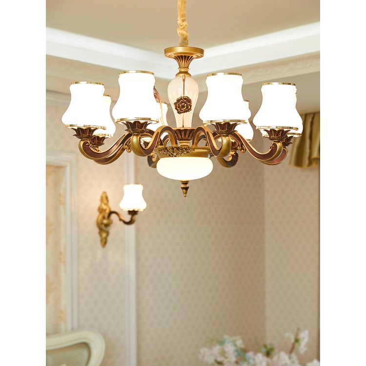 Đèn chùm phong cách Châu Âu trang trí phong khách sang trọng - Đèn trang trí gia đình, nhà hàng, phòng khách, phòng ngủ