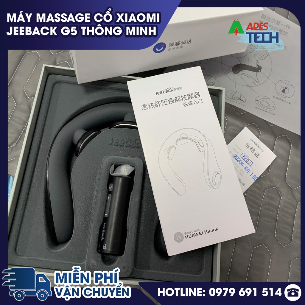 Máy massage cổ Xiaomi Jeeback G5 | máy massage thông minh | Giảm thiểu đau cổ | Bảo hành chính hãng