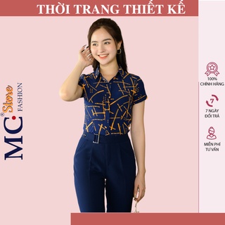 Sơ mi nữ basic A638 MC (trắng, vàng, đỏ, tím than)