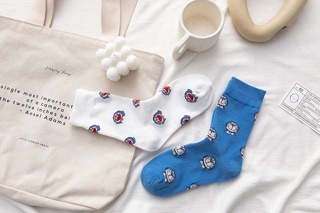 Tất Vớ Cao Cổ Chấm Bi Doremon Doraemon