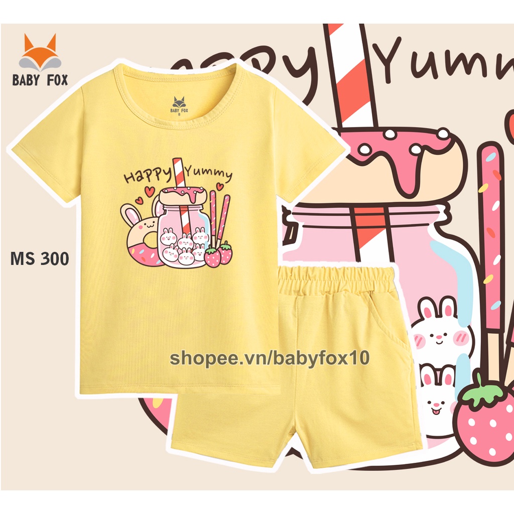 Bộ bé gái size nhỏ, trung, đại 100% cotton loại tốt, thương hiệu BABY FOX, hình thiên nga, kẹo 10-55 kg f