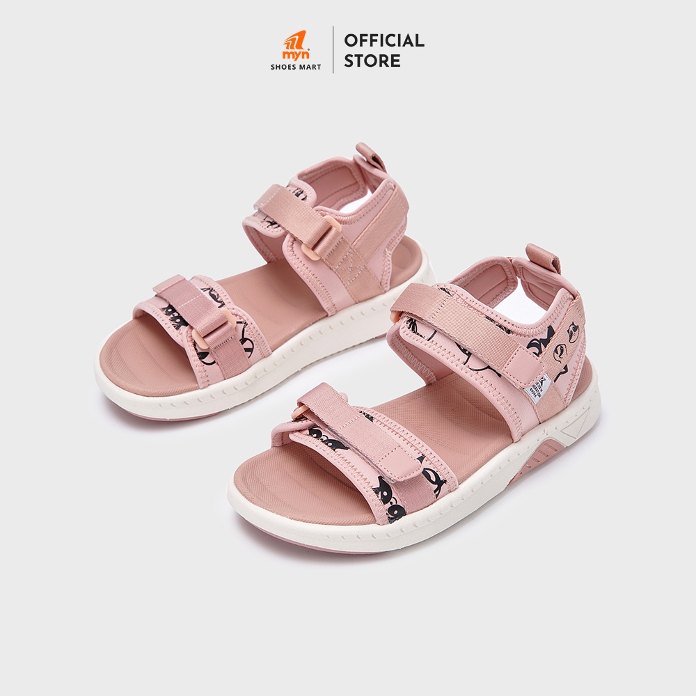 Sandal Nữ ZX 2726 Raccoon Pink White in hình Mascot đế EVA 3.5cm công nghệ mới
