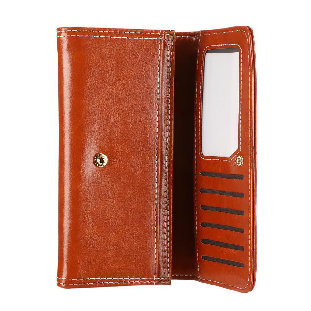 Ví Da Nữ Dáng Dài Dạng Bì Thư Thời Trang Phong Cách Châu Âu