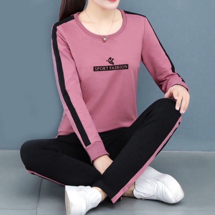 Đồ bộ thể thao nữ thu đông dài tay cao cấp - Bộ quần áo mặc nhà chất xneo KEMTHOITRANG - Mã K82