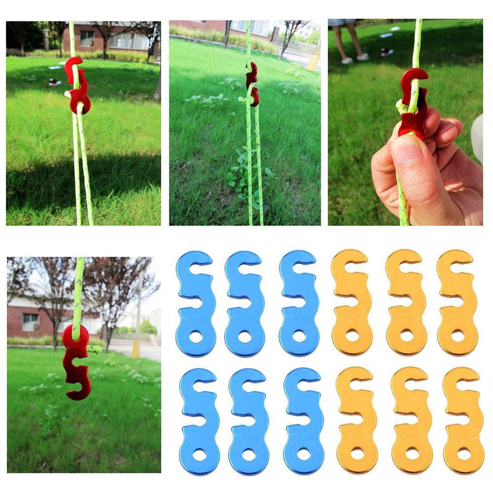 Set 2 / 4 / 6 Móc Dây Thừng Treo Đồ Dùng Cắm Trại Tiện Dụng