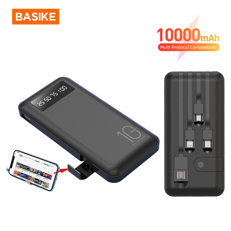 Sạc dự phòng 10000mah PT113P tặng kèm cáp sạc-Bảo hành 12 tháng