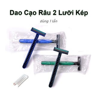 Dao cạo râu 2 lưỡi kép dùng 1 lần dao cạo vùng kín