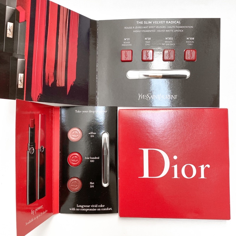 Mẫu thử son YSL, Dior, TF, Gucci,...nhiều hãng
