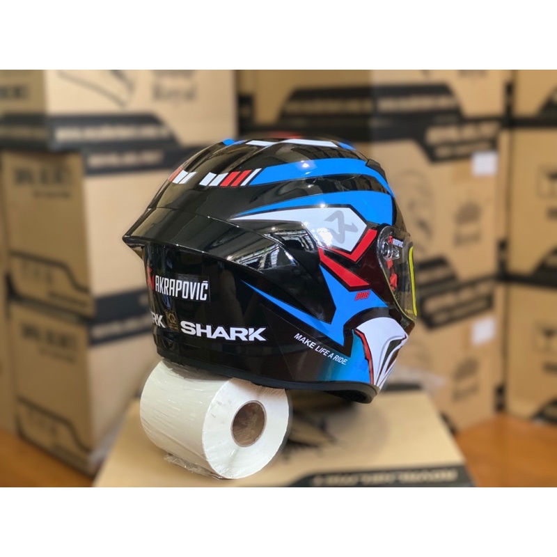 Mũ Bảo Hiểm Fullface 2 kính M266 Màu Đen Bóng Lên Tem BMW Xanh Đặc Biệt Cực Đẹp, Tặng Túi Đựng Nón và BH 12 tháng