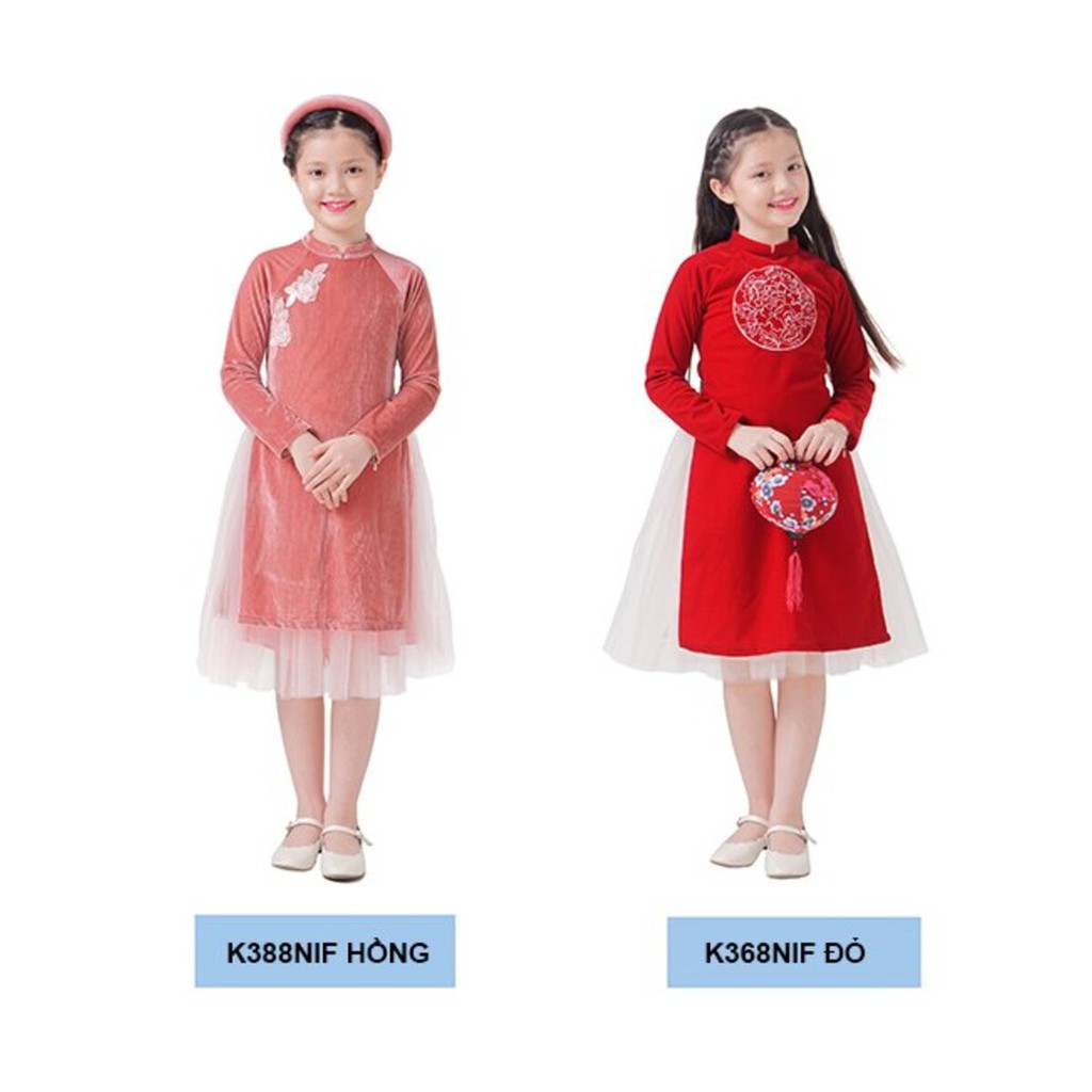 Áo Dài Bé Gái (Không Kèm Chân Váy) (3-9 tuổi) K's Closet B368NIF, K368NIF, T368NIF, K388NIF TMMN