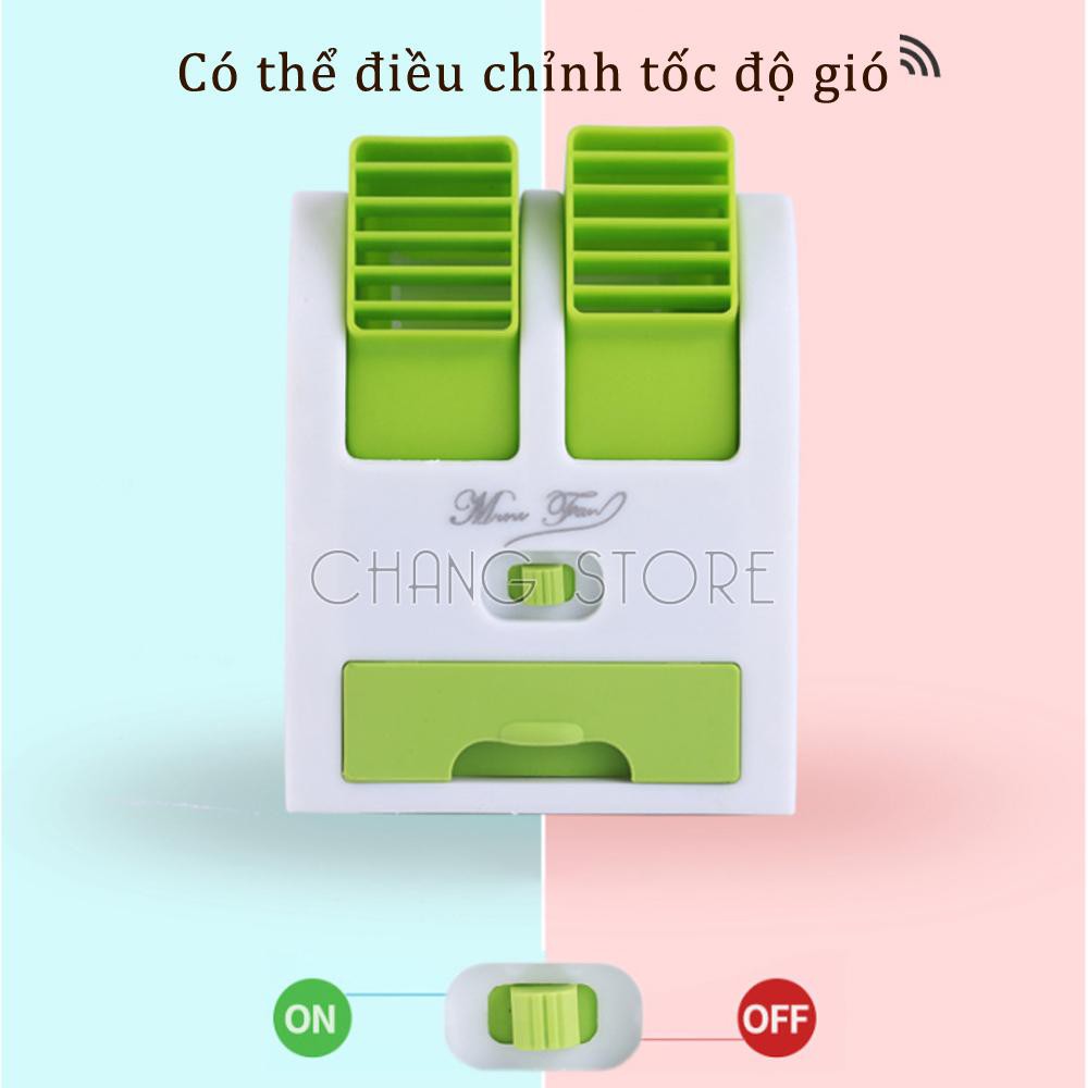 Quạt Đá Mini 2 Cửa - Quạt Điều Hòa Mini 2 Cửa Siêu Tiện Lợi Cho Mọi Nhà