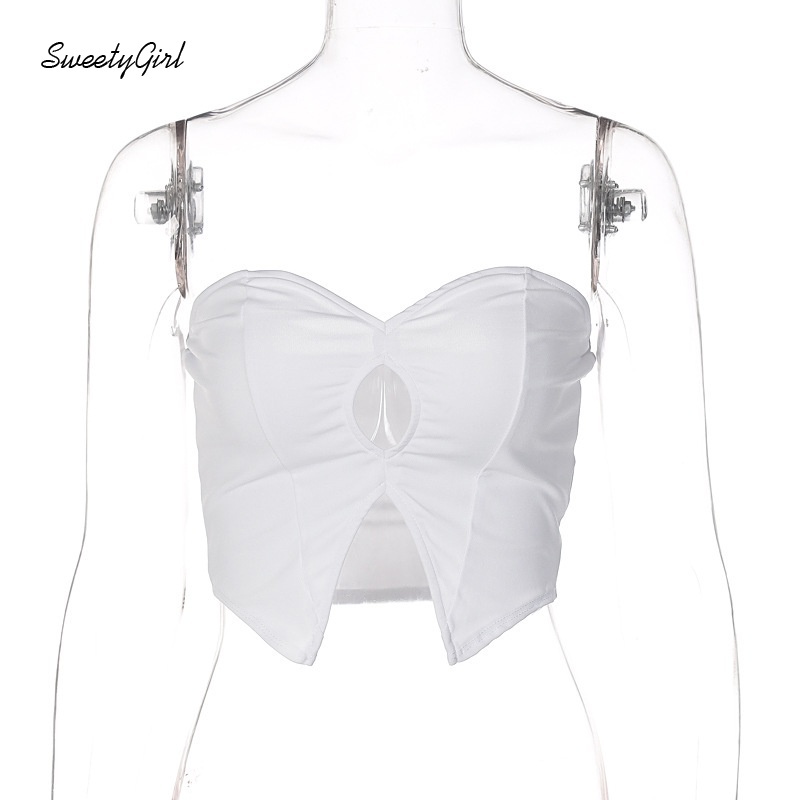 Áo ống màu trơn hở vai dáng ôm gợi cảm thời trang cho nữ