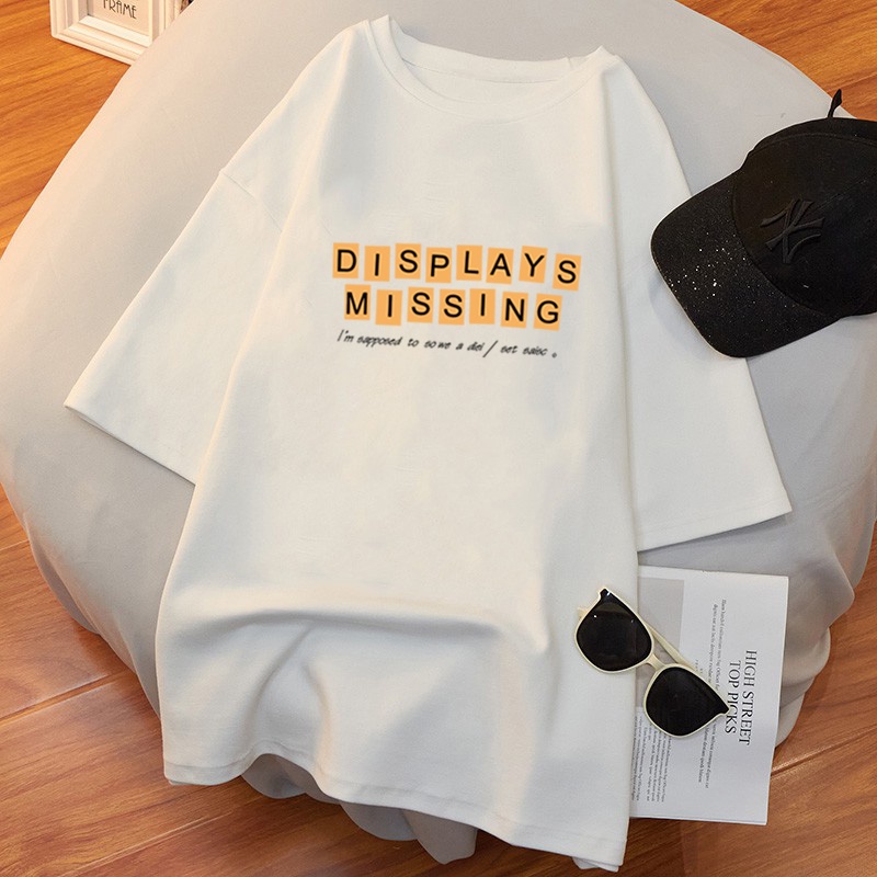 NRVP Áo thun tay ngắn dáng rộng phong cách Hàn Quốc thời trang mùa hè cho nam và nữ 2021