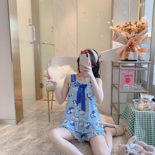 Bộ Đồ 2 Dây Kèm Nơ Doremon Doraemon