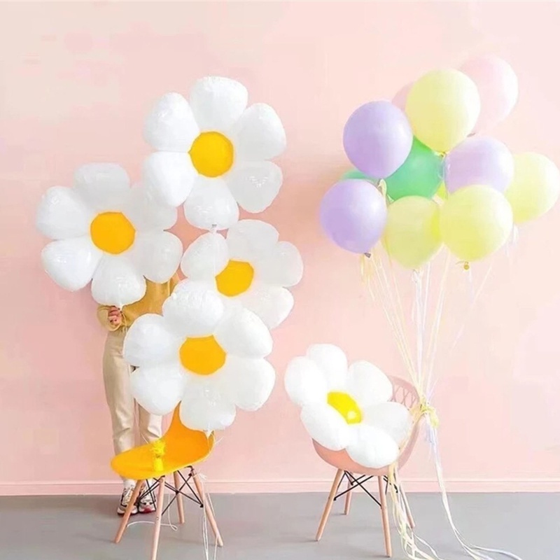 1 / 3 Bong Bóng Hình Hoa Cúc Trang Trí Tiệc