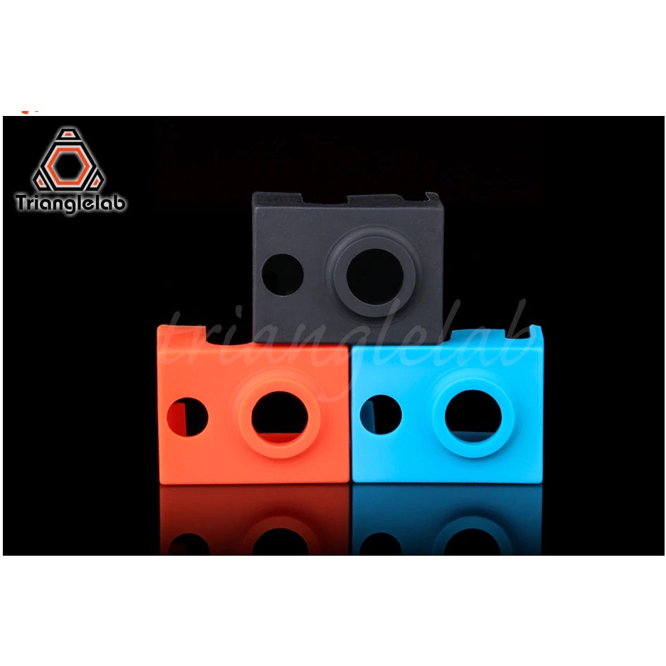 Áo Silicon Volcano Trianglelab bọc đầu gia nhiệt - Màu cam/ xanh