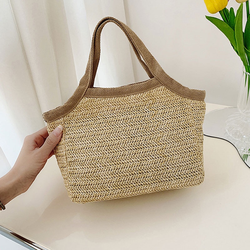 Túi đeo vai YADOU bằng cói đan tay phong cách Hàn Quốc mới dành cho nữ