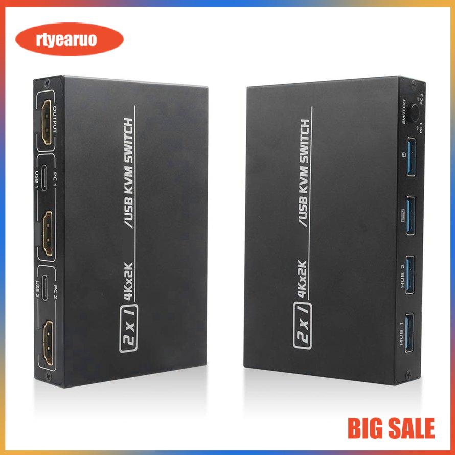 Bộ Chuyển Đổi Hdmi-Compatible Kvm 4k 30hz Cho Phòng Máy Tính