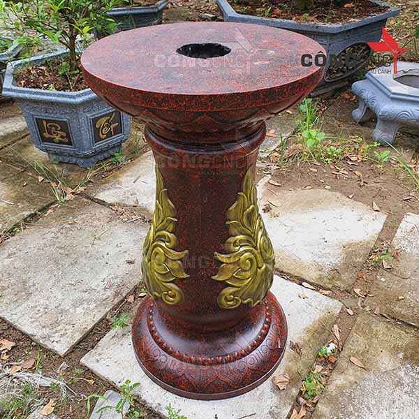 Khuôn Đúc Chân Đôn Tròn Xoay Cao 67 - Đôn chậu cảnh, đôn bàn