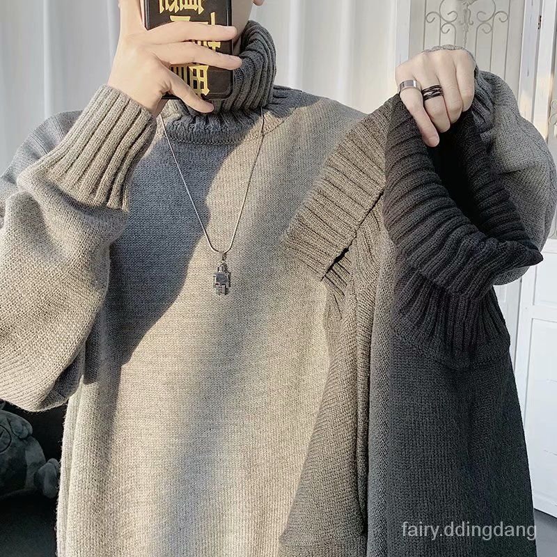 Áo len cổ lọ dáng rộng thời trang nam Hàn Quốc dễ phối đồ | BigBuy360 - bigbuy360.vn