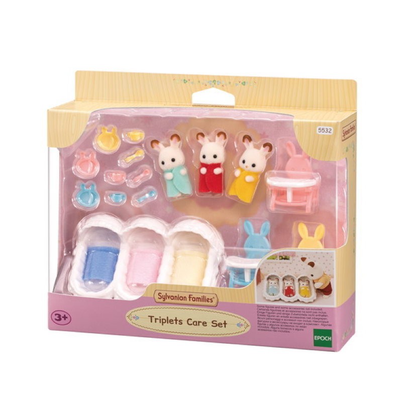 Đồ chơi nhập vai Bộ nôi sinh ba - Triplets Care Set Sylvanian Families