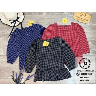 Áo Babydoll Caro Tay Lỡ Bigsize Nữ (MS 9549) thời trang ngoại cỡ