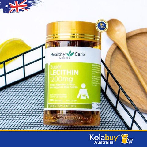 Viên uống Mầm đậu nành của Úc Healthy Care Super Lecithin 1200mg 100 viên | Thế Giới Skin Care