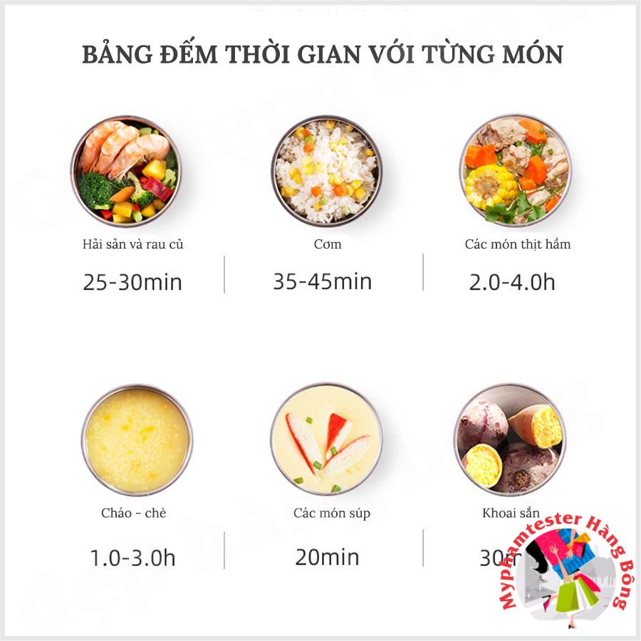 Hộp đựng cơm giữ nhiệt tự động nấu chín và hâm nóng thức ăn, đồ gia dụng thông minh tiện ích