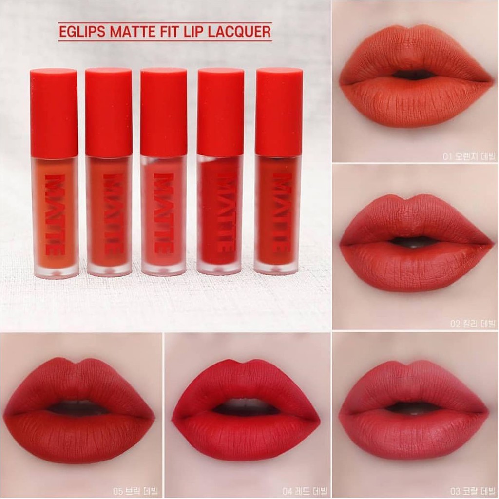 Son kem lì Eglips Matte Fit Lip Lacquer 4.5g | BigBuy360 - bigbuy360.vn