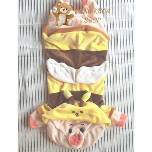 Vỏ Gấu Bông Heo Ong Vàng, Thú Nhồi Bông Lợn Ong Biến Hình Cute Mềm Mịn Size 75cm, 1m, 1m3