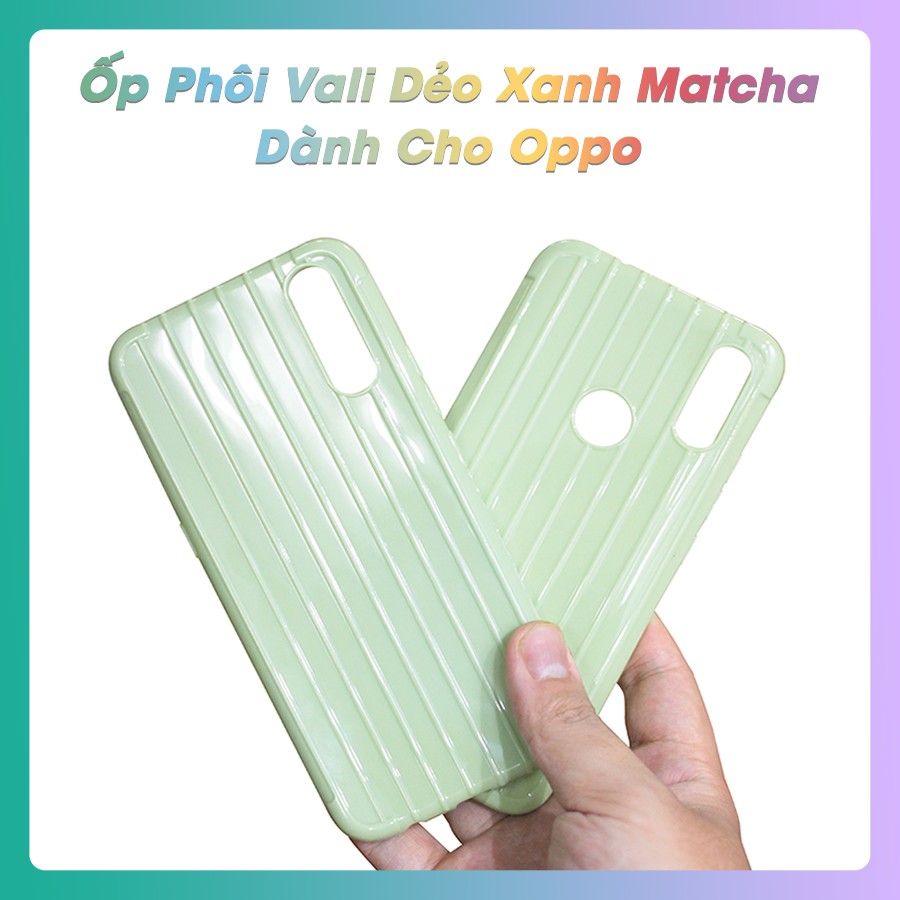 Ốp Lưng Dẻo Vali Chất Sọc Dành Cho Oppo A1K / Realme C2 / A5 / A3S / F11 Pro / K3 / Realme X / Reno / K5 / Realme X2 /XT