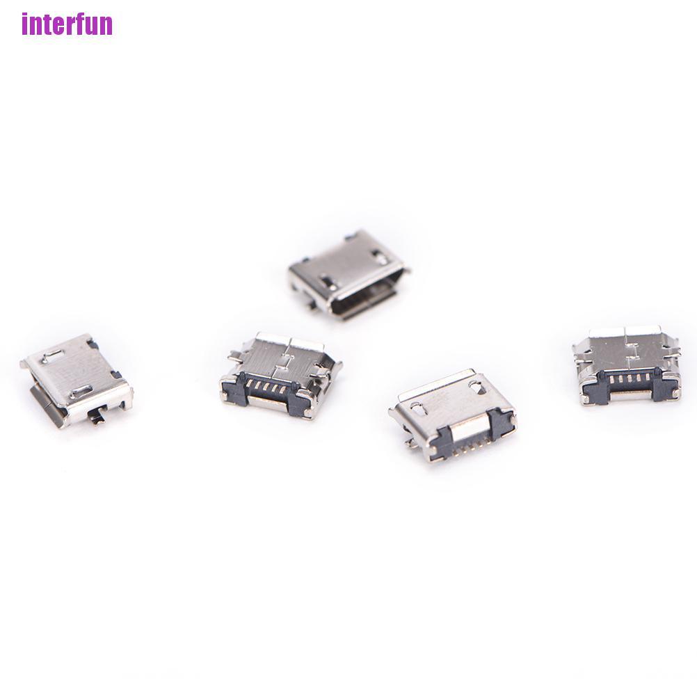 Set 10 Đầu Nối Cổng Micro Usb 5pin B Type 5 Pin Tiện Dụng